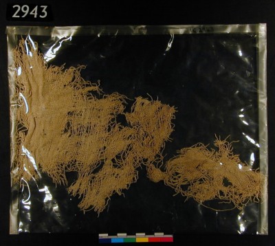 Figure 3. Neolithic Egyptian textile excavated in the Fayum; courtesy of the Petrie Museum, UCL (UC2943).